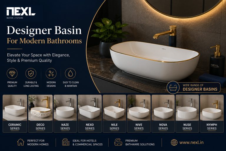 Designer Basin for Modern Bathrooms: Elevate Luxury & Style with NEXL Premium Bathware