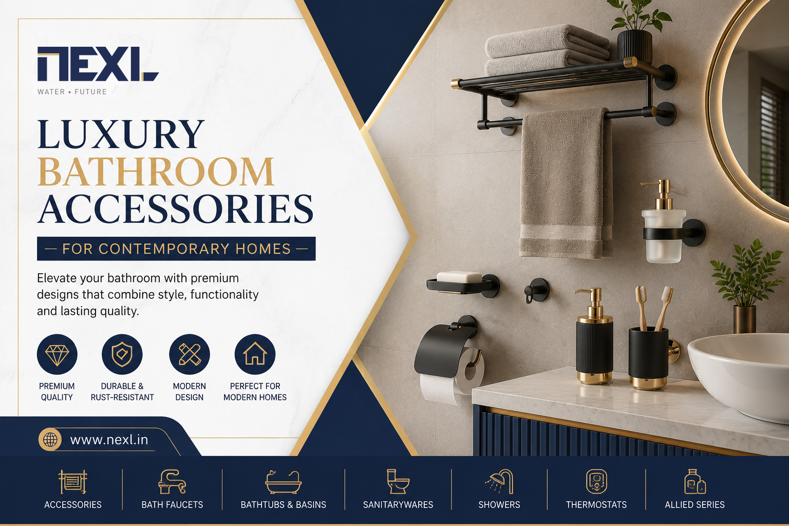 Luxury Bathroom Accessories for Contemporary Homes