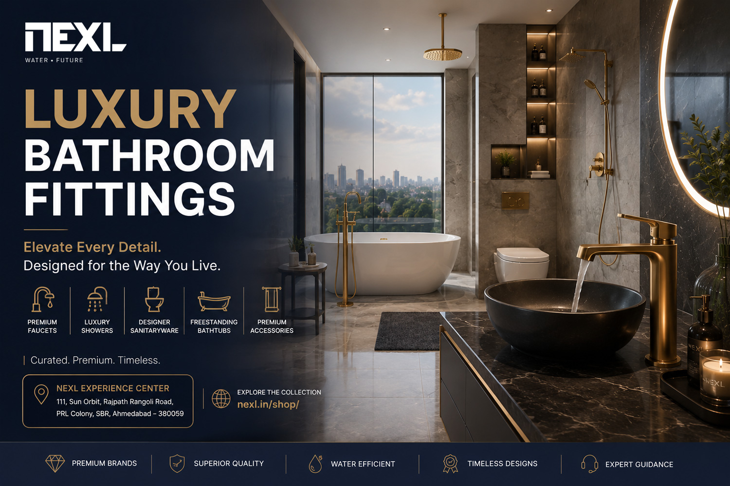 Luxury Bathroom Fittings Ahmedabad