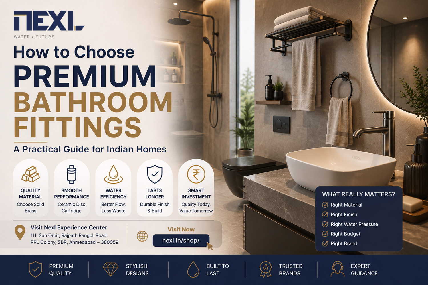 How to Choose Premium Bathroom Fittings: A Practical Guide for Indian Homes