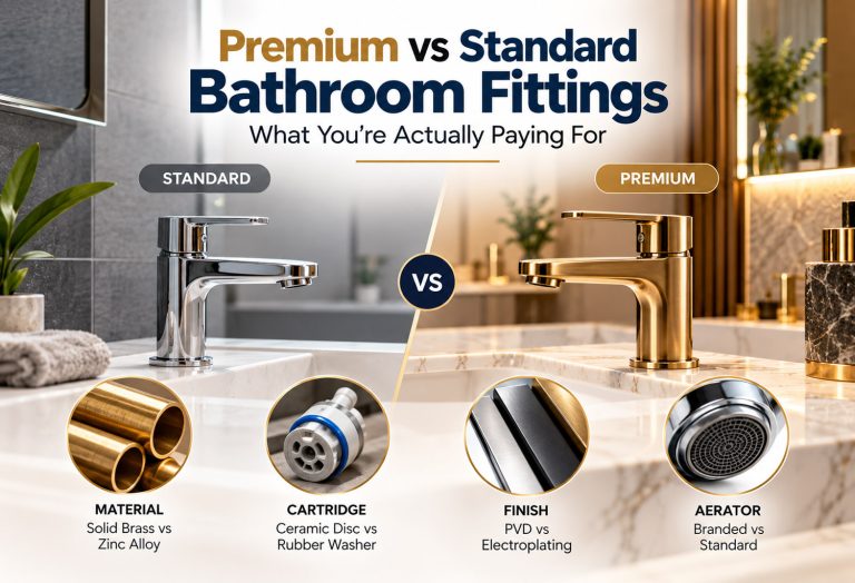 Premium vs Standard Bathroom Fittings: What You’re Actually Paying For